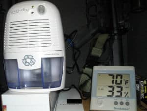 dehumidifier in safe