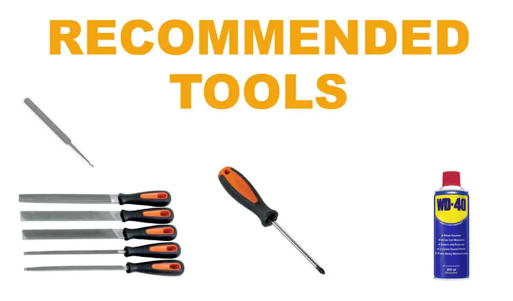 Recommended tools to install a safe